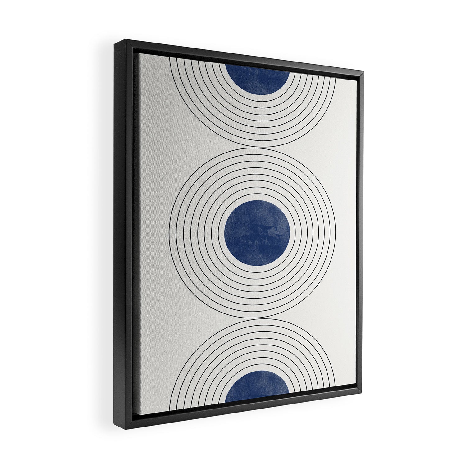 Geo Blue Balance Framed Canvas Print Gallery Image 2