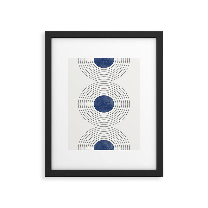 Geo Blue Balance Framed Art Print Gallery Image 5