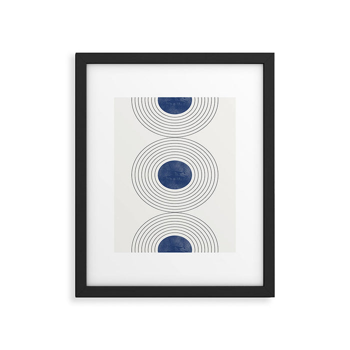 Geo Blue Balance Framed Art Print Gallery Image 1