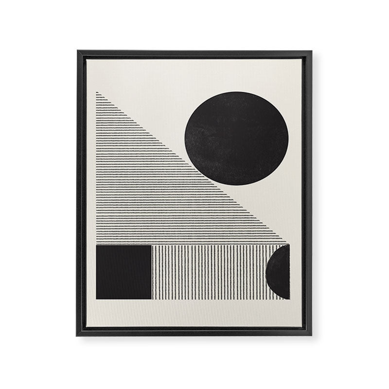 GEO Paper Composition Framed Canvas Print Gallery Image 6