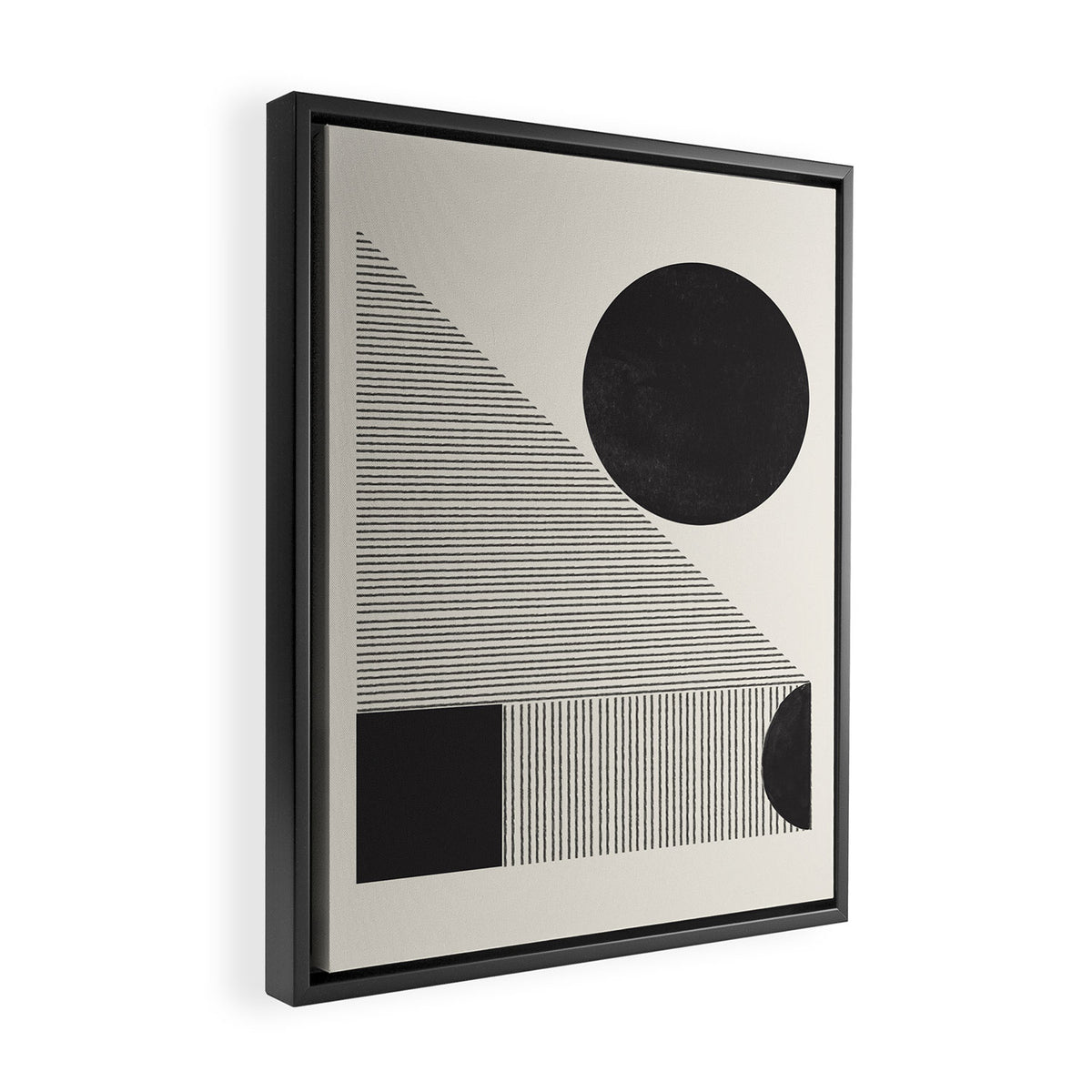 GEO Paper Composition Framed Canvas Print Gallery Image 2