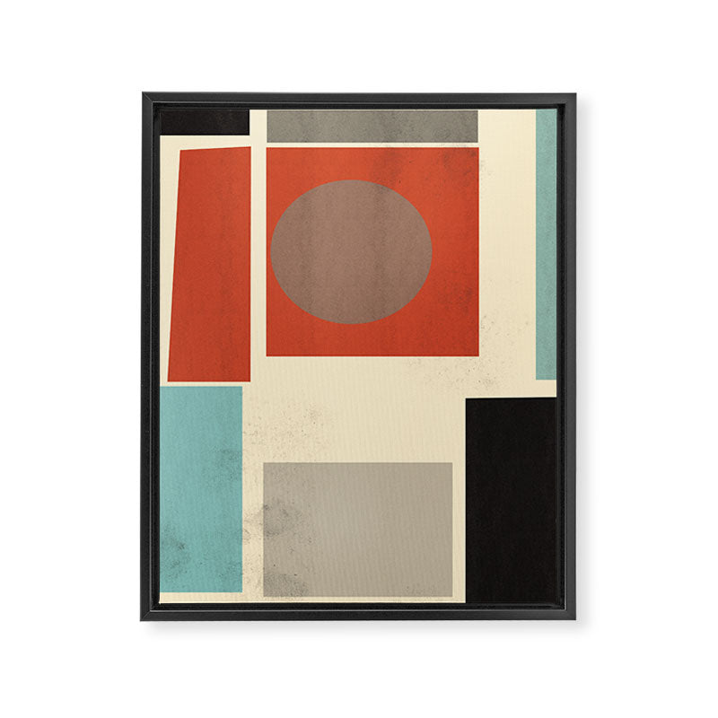 Geometric Composition Square  Framed Canvas Print Gallery Image 8