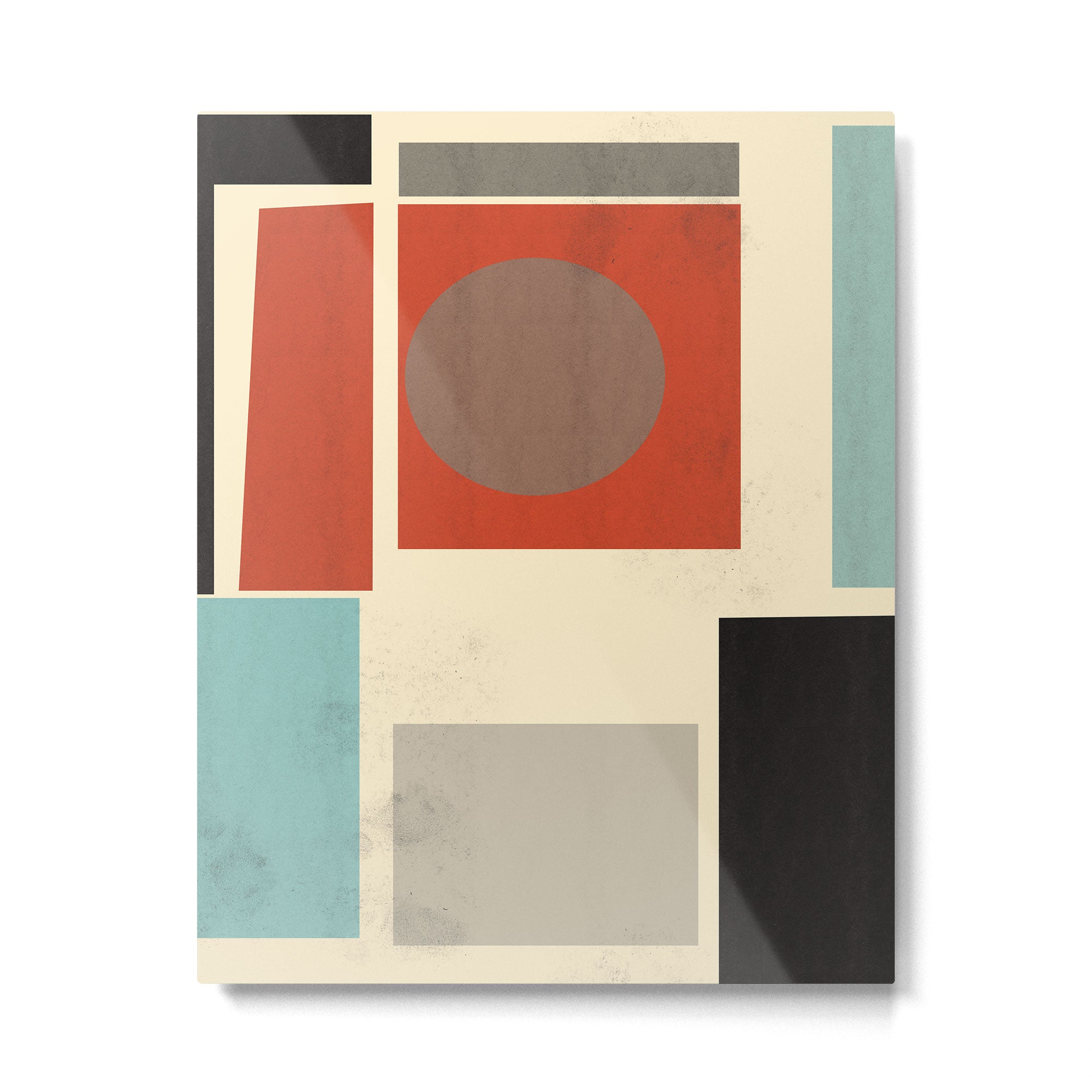 Geometric Composition Square  Metal Print Gallery Image 6