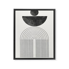Geometric Minimal Shape Study No1. Framed Canvas Print Gallery Image 6