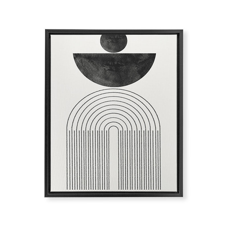 Geometric Minimal Shape Study No1. Framed Canvas Print Gallery Image 6