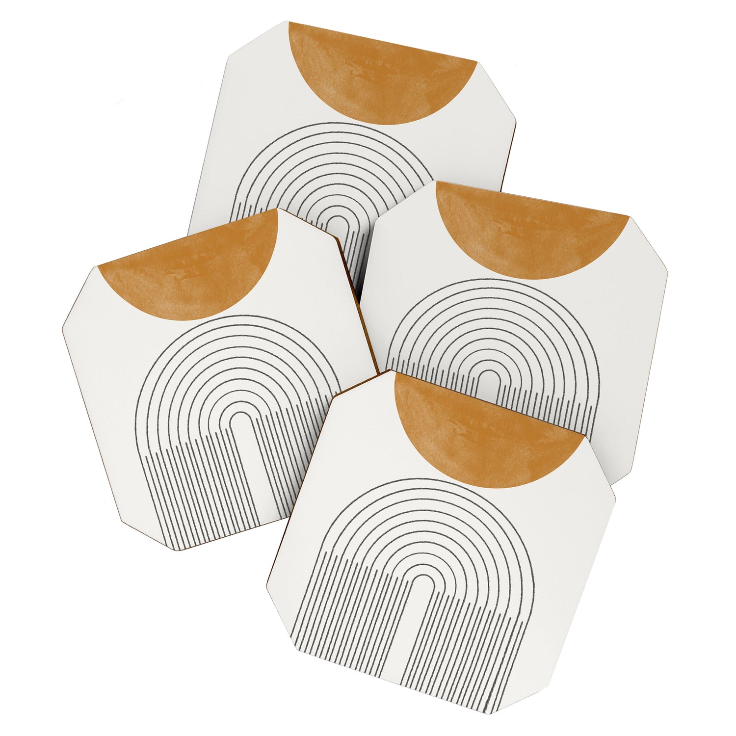 Geometric Modern Shape Study No2. Coaster Gallery Image 1