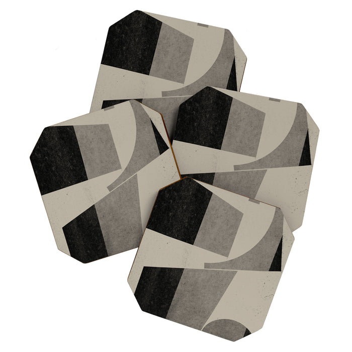 Geometric Object Mid Century Modern Coaster Gallery Image 1