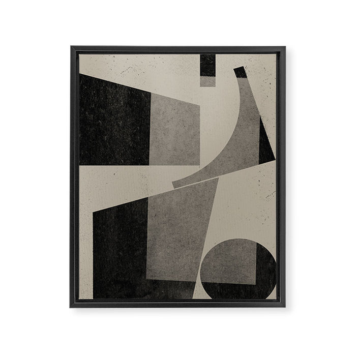 Geometric Object Mid Century Modern Framed Canvas Print Gallery Image 1