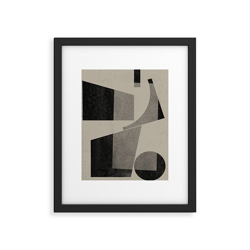 Geometric Object Mid Century Modern Framed Art Print Gallery Image 5