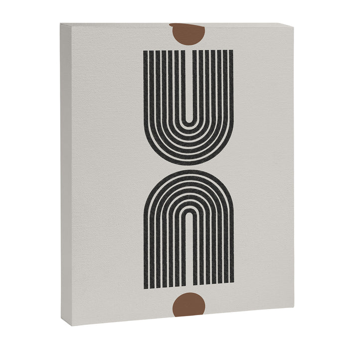 Geometric Shape, Arch Paper Art Canvas Print Gallery Image 1