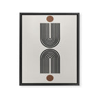 Geometric Shape, Arch Paper Art Framed Canvas Print Gallery Image 6