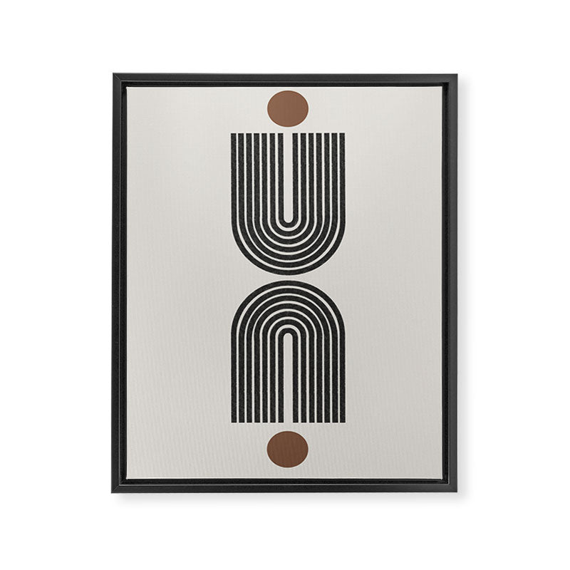 Geometric Shape, Arch Paper Art Framed Canvas Print Gallery Image 6