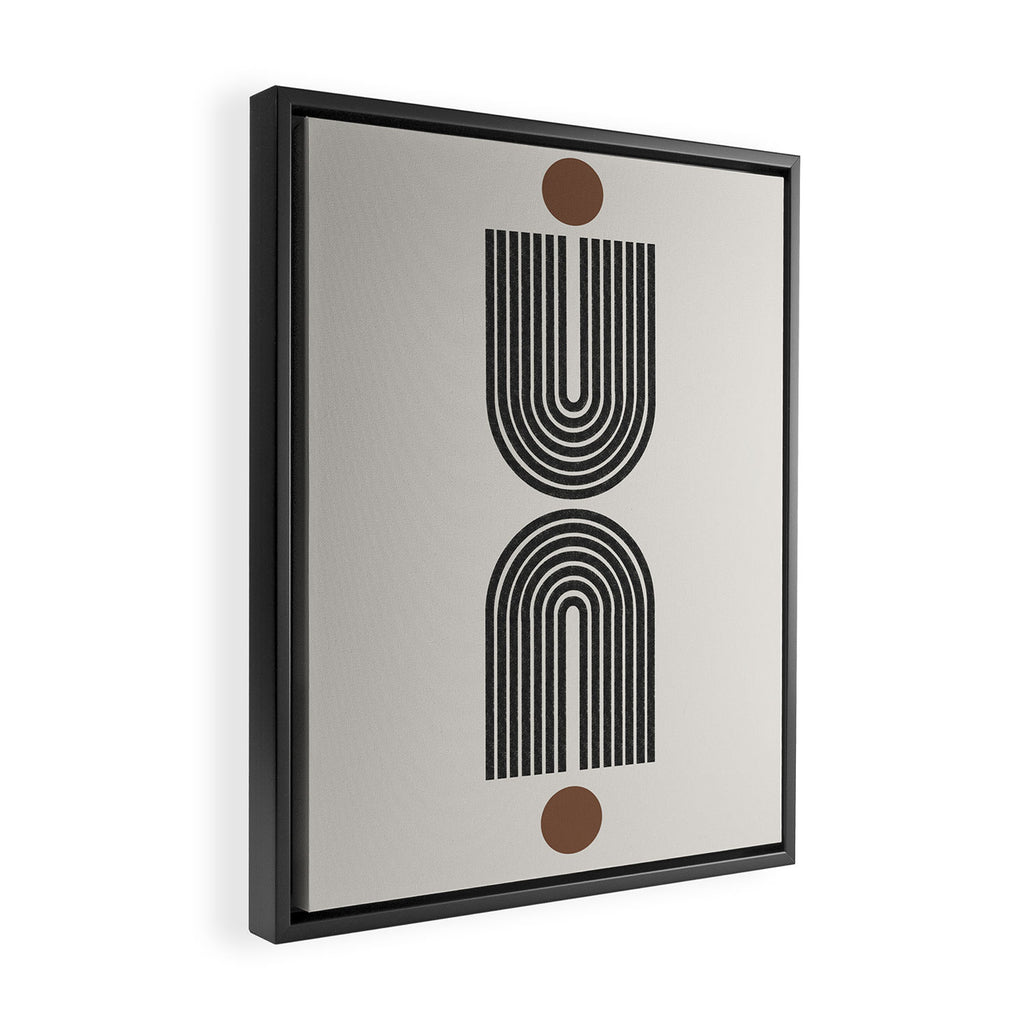 Geometric Shape, Arch Paper Art Framed Canvas Print Gallery Image 2