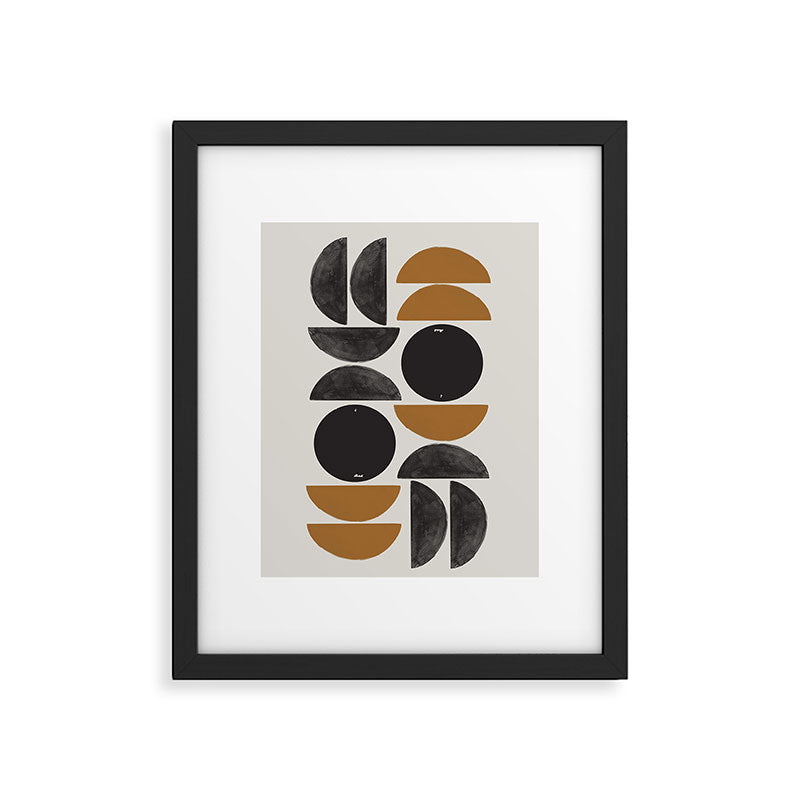 Geometry Shape Mid Century Organic Art Print Framed Art Print Gallery Image 5