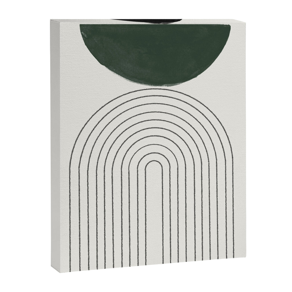 Green and Black Composition Canvas Print Gallery Image 6