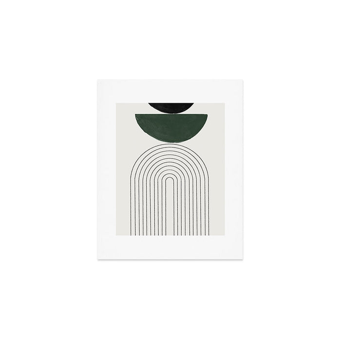 Green and Black Composition Art Print Gallery Image 1