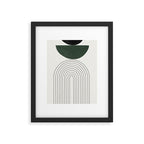 Green and Black Composition Framed Art Print Gallery Image 4