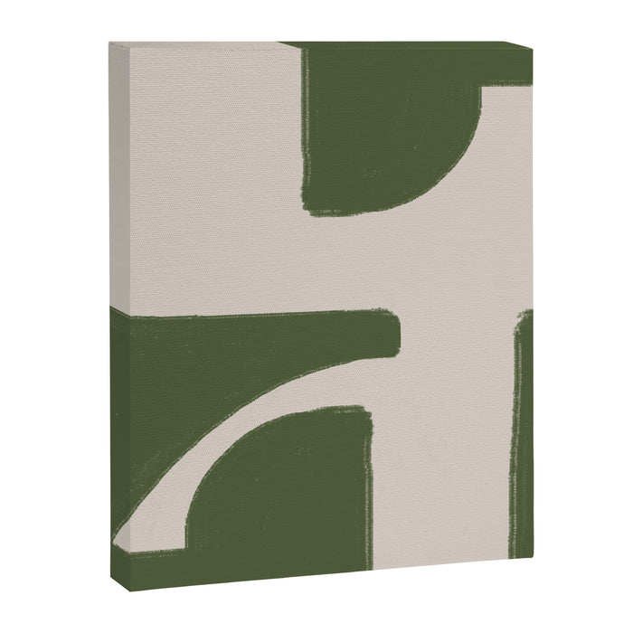 Green Geometric Original Shape Canvas Print Gallery Image 1