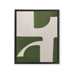 Green Geometric Original Shape Framed Canvas Print Gallery Image 6