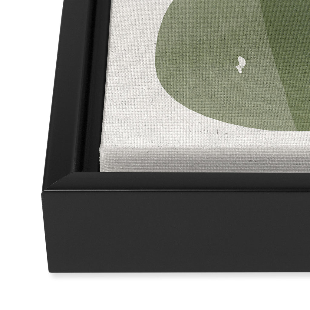 Green Modern Objects Framed Canvas Print Gallery Image 3