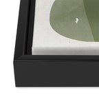 Green Modern Objects Framed Canvas Print Gallery Image 3