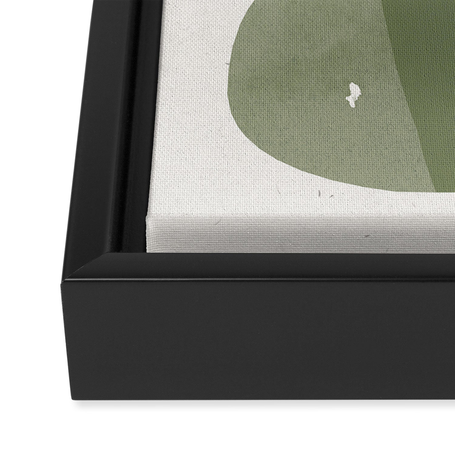 Green Modern Objects Framed Canvas Print Gallery Image 3