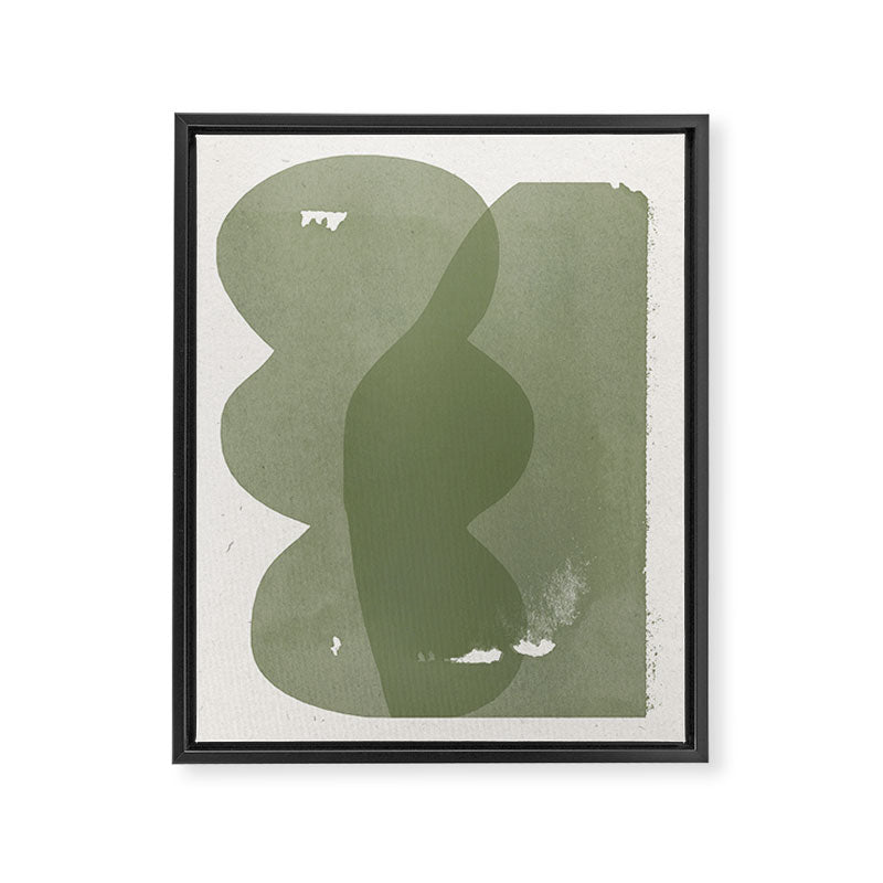 Green Modern Objects Framed Canvas Print Gallery Image 6