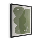 Green Modern Objects Framed Canvas Print Gallery Image 2