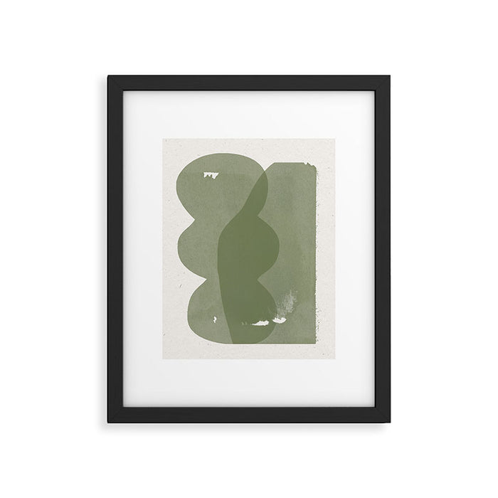 Green Modern Objects Framed Art Print Gallery Image 1