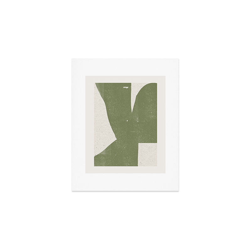 Green Object Paper Art Print Gallery Image 1