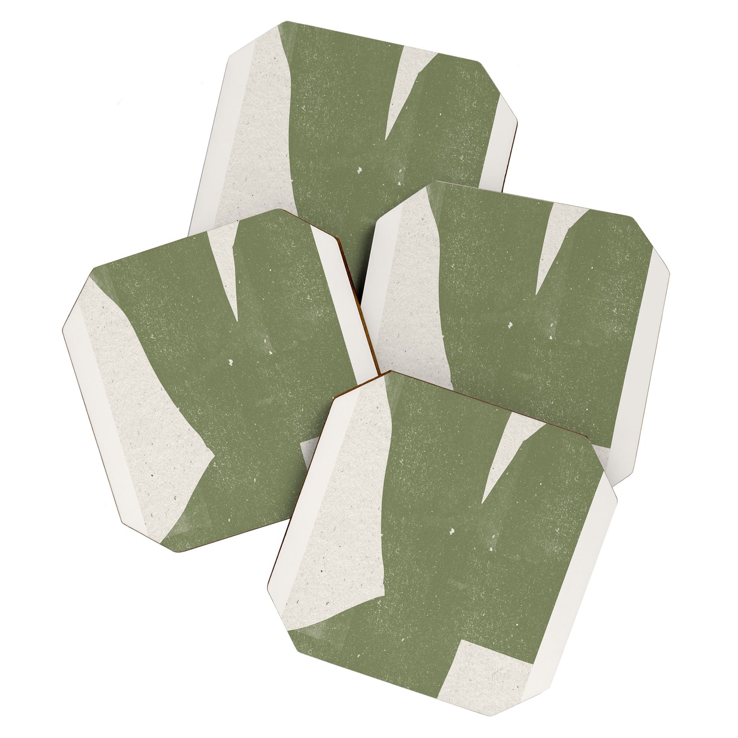 Green Object Paper Coaster Gallery Image 1