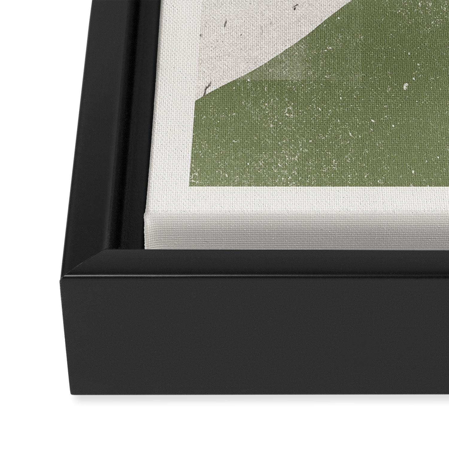 Green Object Paper Framed Canvas Print Gallery Image 3