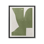 Green Object Paper Framed Canvas Print Gallery Image 6