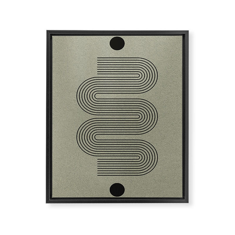 Green Organic Texture Geometric  Framed Canvas Print Gallery Image 6