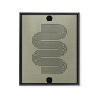 Green Organic Texture Geometric  Framed Canvas Print Gallery Image 6