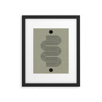 Green Organic Texture Geometric  Framed Art Print Gallery Image 5