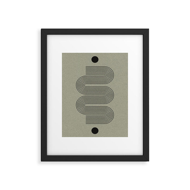 Green Organic Texture Geometric  Framed Art Print Gallery Image 5