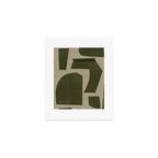 Green Paper Cut No1. Art Print Gallery Image 1
