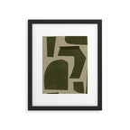 Green Paper Cut No1. Framed Art Print Gallery Image 5
