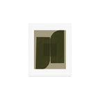 Green Paper Cut No2. Art Print Gallery Image 1