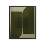 Green Paper Cut No2. Framed Canvas Print Gallery Image 6