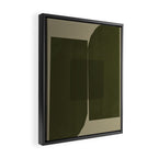 Green Paper Cut No2. Framed Canvas Print Gallery Image 2