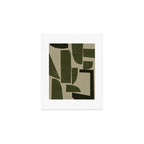 Green Paper Cut No3. Art Print Gallery Image 1