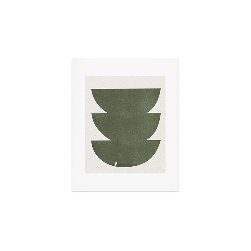 Green Retro Objects Art Print Gallery Image 1