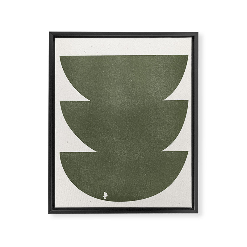 Green Retro Objects Framed Canvas Print Gallery Image 6