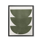 Green Retro Objects Framed Canvas Print Gallery Image 6