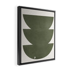 Green Retro Objects Framed Canvas Print Gallery Image 2