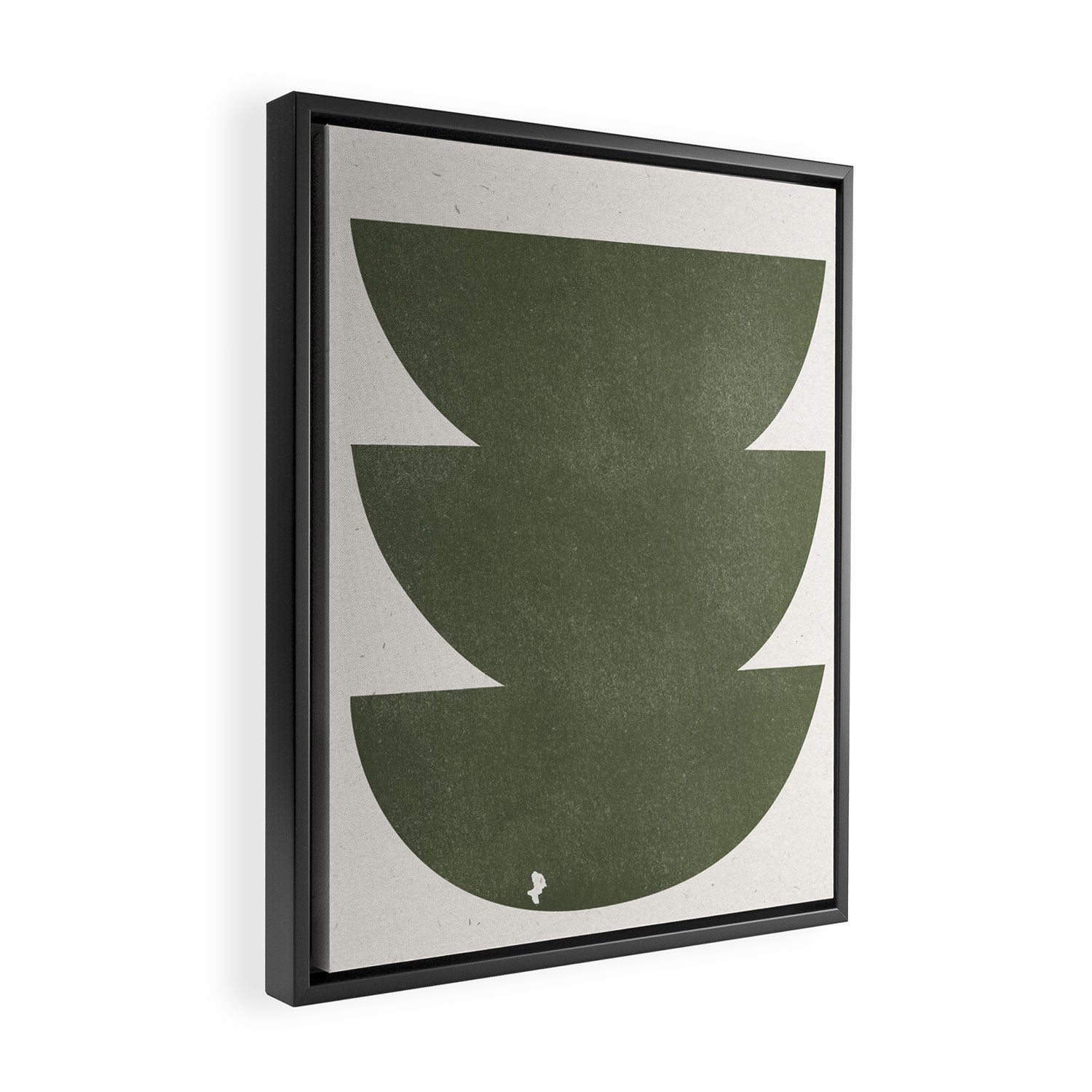Green Retro Objects Framed Canvas Print Gallery Image 2