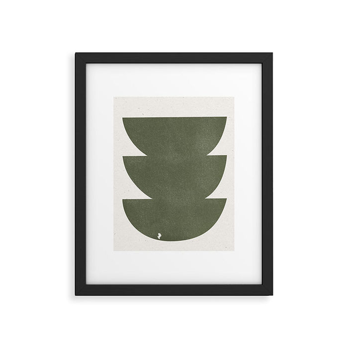Green Retro Objects Framed Art Print Gallery Image 1