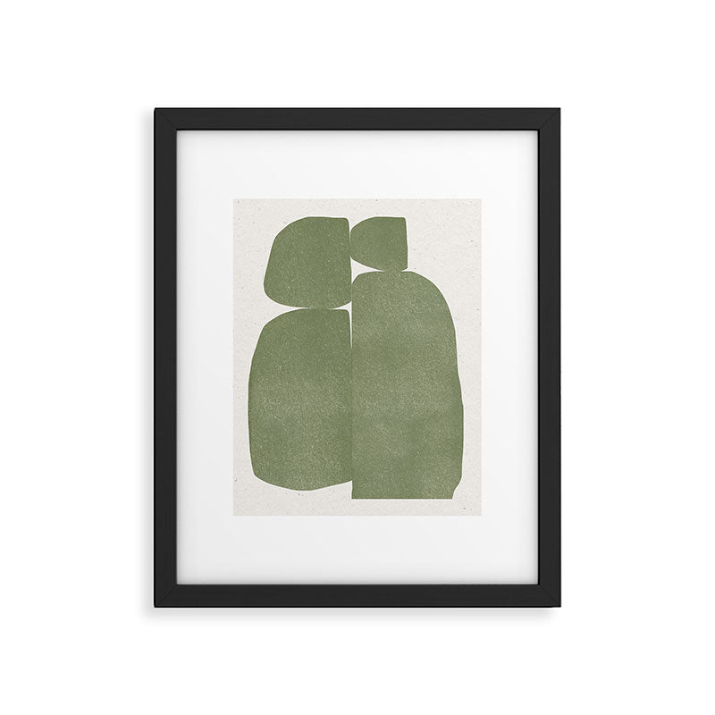 Green Stones Composition  Framed Art Print Gallery Image 5
